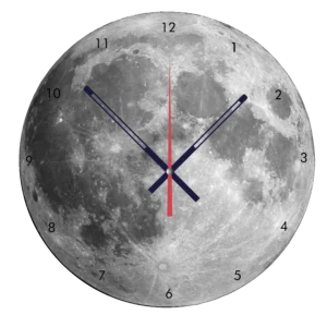 Moon Infinity Wall Clock – Space-Themed Silent Clock for Home, Office & Astronomy Lovers