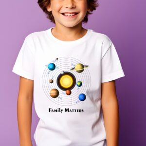 Solar System – Family Matters Kids' T-Shirt