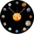 Solar System Infinity Wall Clock – Space-Themed Silent Clock for Home, Office & Astronomy Lovers